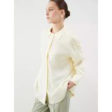 Lcw Modest Sarı Oversize Kadın Gömlek Tunik