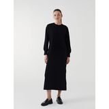 Lcw Modest Siyah Bisiklet Yaka Kadın Sweat Elbise