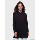 Lcw Modest Siyah Loose Fit Kadın Gömlek Tunik
