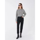 Lcw Modest Siyah Mom Fit Kadın Jean Pantolon
