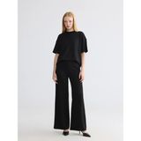 Lcw Modest Siyah Soft Touch Taşlı Kadın Eşofman Altı