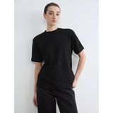 Lcw Modest Siyah Taşlı Soft Touch Kadın Tişört