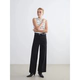 Lcw Modest Siyah Wideleg Kadın Jean Pantolon