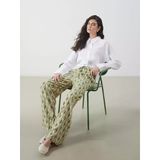 Lcw Modest Yeşil Beli Lastikli Desenli Kadın Pantolon