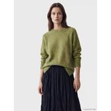 Lcw Modest Yeşil Bisiklet Yaka Oversize Kadın Triko Tunik