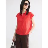 Lcw Studıo Kırmızı Loose Fit Kadın Gömlek