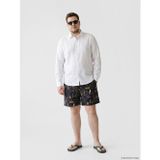 LCW SWIMWEAR Antrasit Kısa Boy Desenli Erkek Deniz Şortu