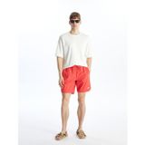 LCW SWIMWEAR Kırmızı Kısa Boy Baskılı Erkek Deniz Şortu