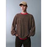 Lcw Teen Kahverengi Bisiklet Yaka Erkek Çocuk Sweatshirt