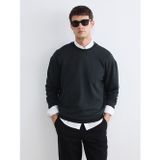 Lcw Vision Antrasit Bisiklet Yaka Erkek Sweatshirt