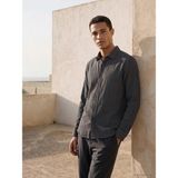 Lcw Vision Antrasit Regular Fit Erkek Krinkle Gömlek