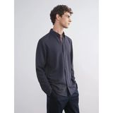 Lcw Vision Antrasit Slim Fit Uzun Kollu Erkek Dokulu Gömlek