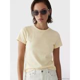 Lcw Vision Bej Bisiklet Yaka Kadın Crop