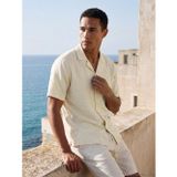 Lcw Vision Beyaz Regular Fit Resort Yaka Erkek Dokulu Gömlek