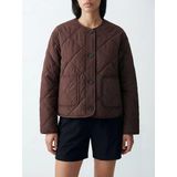 Lcw Vision Bordo Baklava Desenli Oversize Kadın Şişme Mont
