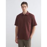 Lcw Vision Bordo Regular Fit Kısa Kollu Oxford Erkek Gömlek