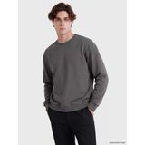 Lcw Vision Gri Bisiklet Yaka Erkek Kalın Sweatshirt