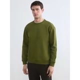 Lcw Vision Haki Bisiklet Yaka Erkek Kalın Sweatshirt