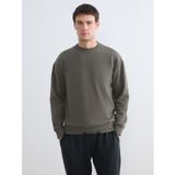 Lcw Vision Haki Bisiklet Yaka Erkek Sweatshirt
