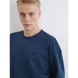 Lcw Vision İndigo Bisiklet Yaka Erkek Kalın Sweatshirt
