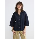 Lcw Vision İndigo Loose Fit Kadın Jean Gömlek