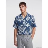 Lcw Vision İndigo Regular Fit Desenli Erkek Gömlek