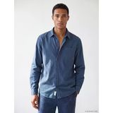 Lcw Vision İndigo Regular Fit Gabardin Erkek Gömlek
