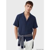 Lcw Vision İndigo Regular Fit Krinkle Erkek Gömlek