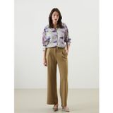 LCW Vision Kahverengi Loose Fit Krep Kadın Pantolon