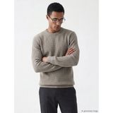 Lcw Vision Kahverengi Petek Dokulu Bisiklet Yaka Erkek Triko Kazak - 2XL