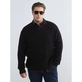 Lcw Vision Kahverengi Polo Yaka Erkek Triko Kazak - 3XL - 4XL