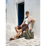 Lcw Vision Kahverengi Regular Fit Keten Karışımlı Erkek Şort
