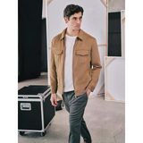 Lcw Vision Kahverengi Slim Fit Gömlek Yaka Süet Erkek Ceket