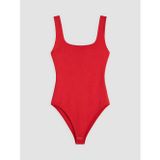 Lcw Vision Kırmızı Kare Yaka Kadın Bodysuit