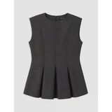 Lcw Vision Lacivert Bisiklet Yaka Peplum Bluz