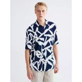 Lcw Vision Lacivert Regular Fit Desenli Erkek Gömlek