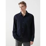 Lcw Vision Lacivert Regular Fit Poliviskon Cepli Erkek Gömlek Ceket