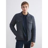 Lcw Vision Lacivert Slim Fit Gömlek Yaka Erkek Mont