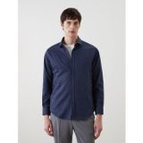 Lcw Vision Lacivert Slim Fit Uzun Kollu Erkek Gömlek