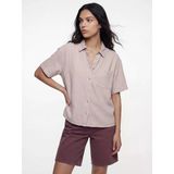 Lcw Vision Pembe Cepli Oversize Kadın Jean Gömlek