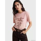 Lcw Vision Pembe Oversize %100 Pamuklu Kadın Tişört