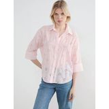 Lcw Vision Pembe Oversize Kadın Gömlek