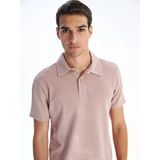 Lcw Vision Pembe Polo Yaka Erkek Tişört