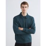 Lcw Vision Petrol Dik Yaka Erkek Sweatshirt