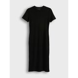 Lcw Vision Siyah Bisiklet Yaka Bodycon Elbise