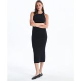 Lcw Vision Siyah Bisiklet Yaka Kadın Bodycon Elbise