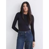 Lcw Vision Siyah Bisiklet Yaka Kadın Bodysuit