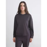 Lcw Vision Siyah Bisiklet Yaka Kadın Sweatshirt