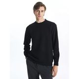 Lcw Vision Siyah Bisiklet Yaka Uzun Kollu Erkek Sweatshirt