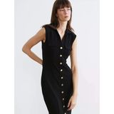 Lcw Vision Siyah Bodycon Gömlek Elbise